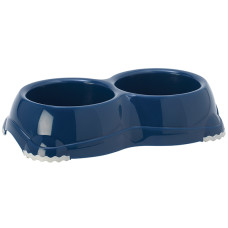 Moderna Double Smarty Bowl Small МОДЕРНА СМАРТІ подвійна миска для собак і котів, 2х330мл , Чорничний см., 0.33 л., 26.1(Д) x 14.4(Ш) x 5.7(В) см см.
