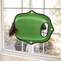 K&H Ez Mount Window Pod СПАЛЬНЕ МІСЦЕ будиночок на вікно для котів , Зелений см.