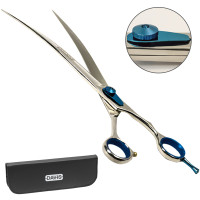 Davis Extreme Edge BLUE Curved ДЕВІС ЕКСТРІМ ЕДЖ вигнуті ножиці для стрижки собак , 10", 25,4 см см.