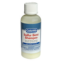 Davis Sulfur Benz Shampoo ДЕВІС СУЛЬФУР БЕНЗ шампунь з 2,5% пероксидом бензоїлу, сіркою, саліциловою кислотою для собак і котів із захворюваннями шкіри , 0.05 л.