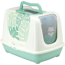 Moderna Trendy Cat Eden МОДЕРНА ЕДЕМ закритий туалет для котів , Зелений см., 57,30х44,40х43,75 см см.