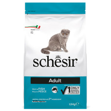 Schesir Cat Adult Fish ШЕЗІР ДОРОСЛИЙ РИБА сухий монопротеїновий корм для котів , 1.5 кг.