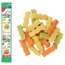 DoggyMan Wave Shaped Cheese Snack Mixed Flavor ДОГГІМЕН СИРНІ ПАЛИЧКИ ХВИЛЯ МІКС ласощі для собак , 0.08 кг., 4 шт. по 20 г см.