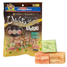 DoggyMan Mixed Dice Treats ДОГГІМЕН КУБИКИ МІКС курка, яловичина, тріска ласощі для собак , 0.3 кг.