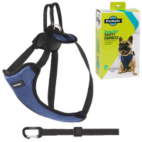 PetSafe Happy Ride Safety Harness ПЕТСЕЙФ ШЛЕЯ БЕЗПЕКИ в автомобіль для собак , M см., для собак вагою 9-22,7 кг см., Чорно-синій см.