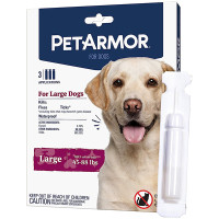 PetArmor Large ПЕТАРМОР краплі від бліх, кліщів, вошей для собак 20-40кг, 2.68мл , 3 шт. в пакунку см., 2,68 мл, ціна за 1 піпетку см.