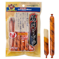 DoggyMan Chicken Sausages ДОГГІМЕН СОСИСКИ КУРЯЧІ ласощі для собак , 0.105 кг., в пакунку 7 шт. х 15 г см.