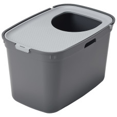 Moderna Top Cat МОДЕРНА ТОП КЕТ вертикальний закритий туалет для котів, 59х39х38см , Холодно-сірий см., 59(Д) х 39(Ш) х 38(В) см см.
