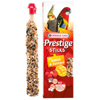 Versele-Laga Prestige Sticks Parrots Mango & Rosehip ВЕРСЕЛЕ-ЛАГА ПРЕСТИЖ МАНГО ТА ШИПШИНА ласощі для великих і середніх папуг 2х70г , 0.14 кг., в пакунку 2 шт. х 70 г см.