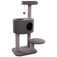 Flamingo Scratching Tree Spencer ФЛАМИНГО СПЕНСЕР когтеточка игровой комплекс для кошек, Серый см.