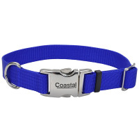 Coastal Metal Buckle КОСТАЛ ТИТАН БАКЛ ошейник для собак, 2х36-51см, синий см., 2 х 36-51 см см. Coastal Metal Buckle