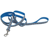 Coastal Lazer Brite Reflective Leash КОСТАЛ ЛАЗЕР БРАЙТ світловідбивний повідець для собак, 2.5смХ1.8м , Бірюзовий см.