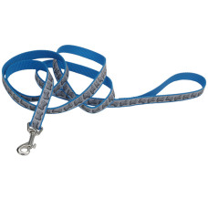 Coastal Lazer Brite Reflective Leash КОСТАЛ ЛАЗЕР БРАЙТ світловідбивний повідець для собак, 2.5смХ1.8м , Бірюзовий см.