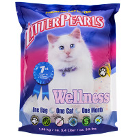 Litter Pearls Wellness ЛІТТЕР ПЕРЛС ВЕЛЛНЕС кварцовий силікагелевий наповнювач для туалетів котів , 3.4 л., 1.59 кг.