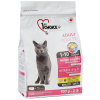 1st Choice Adult Indoor Vitality Chicken ФЕСТ ЧОЙС КУРКА ВИТАЛИТИ сухой суперпремиум корм для кошек 0.907 кг.
