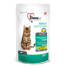 1st Choice Weight Control Adult ФЕСТ ЧОЙС КОНТРОЛЬ ВАГИ сухий суперпреміум корм для котів схильних до повноти , 0.35 кг., Пакунок см.