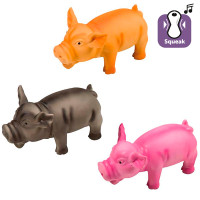 Flamingo Teun Pig Multiple Сolours ФЛАМИНГО ПОРОСЬ ХРЮКАЮЩАЯ латексная игрушка для собак, 17х7х7 см.