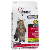 1st Choice Sterilized Chicken ФЕСТ ЧОЙС СТЕРИЛАЙЗИД КУРКА сухой суперпремиум корм для стерилизованных кошек, 5 кг.