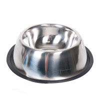 Flamingo Dish Rubber Rim ФЛАМІНГО РУБЕР РІМ миска з гумовим обідком для собак, нержавіюча сталь , 2.33 л., d=25 см см.