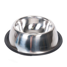 Flamingo Dish Rubber Rim ФЛАМІНГО РУБЕР РІМ миска з гумовим обідком для собак, нержавіюча сталь , 2.33 л., d=25 см см.