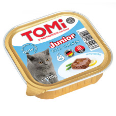 TOMi Junior ТОМІ ДЛЯ КОШЕНЯТ консерви з куркою для кошенят, паштет , 0.1 кг.