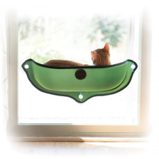 K&H Ez Mount Window Bed СПАЛЬНЕ МІСЦЕ на вікно для котів , Зелений см.