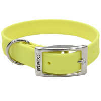 Coastal Fashion Waterproof Dog Collar КОСТАЛ биотановый ошейник для собак, Желтый см., 1,9х43 см см.