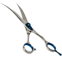 Davis Extreme Edge BLUE Curved ДЕВІС ЕКСТРІМ ЕДЖ вигнуті ножиці для стрижки собак , 8,5", 21,6 см см.