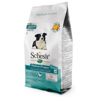 Schesir Dog Medium Puppy ШЕЗИР ЩУКА СРЕДНИХ КУРКА сухой монопротеиновый корм для щенков средних пород, 12 кг.