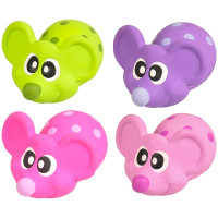 Flamingo Latex Mouse ФЛАМИНГО МЫШЬ латексная игрушка с пищалкой для собак