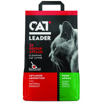 Cat Leader Clumping 2xOdour Attack Fresh КЕТ ЛІДЕР ПОДВІЙНА СВІЖІСТЬ ультрагрудкувальний наповнювач у котячий туалет , 5 кг.
