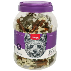 Wanpy Duck Jerky & Calcium Bone Twists ВАНПИІ КІСТКА З В’ЯЛЕНОЮ КАЧКОЮ ТА КАЛЬЦІЄМ ласощі для собак , 1.2 кг.