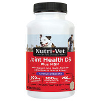 Nutri-Vet Joint Health DS Plus MSM Maximum Strength НУТРІ-ВЕТ ЗДОРОВ’Я СУСТАВІВ МАКСИМУМ жувальні таблетки з глюкозаміном, хондроїтином, МСМ, марганцем для собак , 60 табл. л.