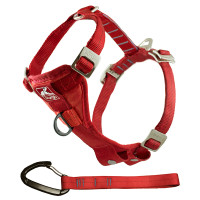 Kurgo Tru-Fit Smart Dog Car Harness КУРГО ТРУ-ФІТ СМАРТ універсальна автомобільна шлея для собак , M л., Червоний л.