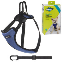 PetSafe Happy Ride Safety Harness ПЕТСЕЙФ ШЛЕЯ БЕЗПЕКИ в автомобіль для собак , S см., для собак вагою 2,7-9 кг см., Чорно-синій см.