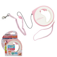 DoggyMan Retractable Lead Star ДОГГИМЕННЫЙ СТАР поводок рулетка для собак до 10кг, трос 5м, розовый см., S, для собак до 10 кг см., трос 5м см.
