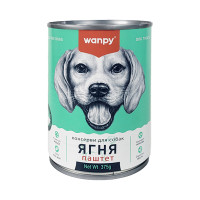 Wanpy Lamb ВАНПІ ЯГНЯ паштет вологий корм консерви для собак, банка 375г , 0.375 кг.