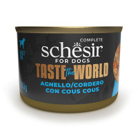 Schesir Taste the World Lamb With Cous Cous ШЕЗІР ЯГНЯ З КУСКУСОМ в бульйоні натуральні консерви для собак, вологий корм, банка 150г , 0.15 кг.