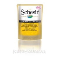 Schesir Cat с тунцом и куриным филе 100 гр