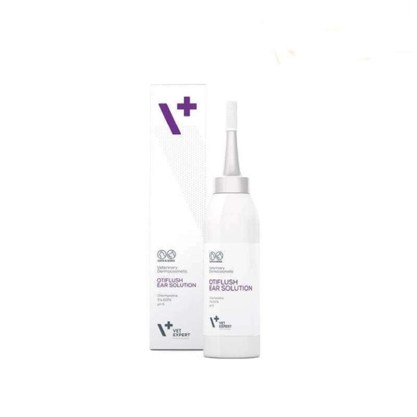 Розчин VetExpert OtiFlush Ear Solution Отіфлаш для промивання вух, для собак та котів, 125 мл