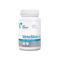 Капсули VetExpert VetoSkin Small Breed & Cats ВетоСкін для здоров'я шкіри та шерсті кішок та собак дрібних порід, 60 капс
