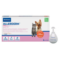 Краплі Virbac Allerderm Spot -on Аллердерм Спот-он для лікування дерматитів у котів та собак вагою до 10 кг, 2 мл х 6 шт