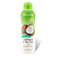 Шампунь TropiClean Shampoo  Medicated Oatmeal & Tea Tree "Вівсяний з екстрактом чайного дерева" для сухої шкіри собак, 355 мл