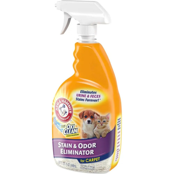 Спрей знищувач плям та запахів від тварин Arm and Hammer Stain & Odor Eliminator, 946 мл