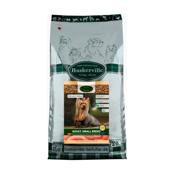Сухий корм Baskerville Adult Small Breed для дорослих собак дрібних порід, 20 кг