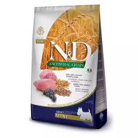 Сухий корм для собак Farmina (Фарміна) N&D Low Grain Lamb & Blueberry Adult Mini з ягням та чорницею, 7 кг