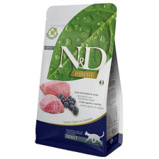 Сухий корм для котів Farmina (Фарміна) N&D Grain Free Prime Lamb & Blueberry Adult з ягням та чорницею, 10 кг