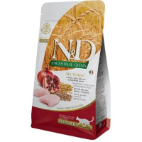 Сухий корм для котів Farmina (Фарміна) N&D Low Grain Neutered Chicken Adult з куркою та гранатом, 10 кг
