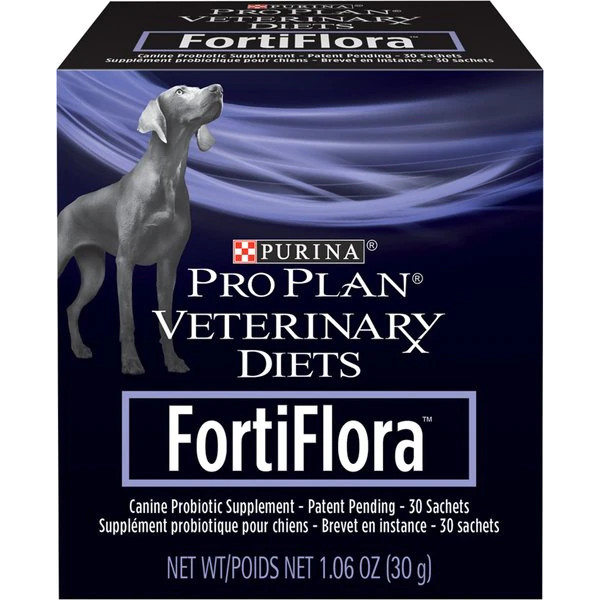 Пробіотик Purina Pro Plan Veterinary Diets FortiFlora Canine Probiotic для підтримки мікрофлори ШКТ, для дорослих собак та цуценят, 30х1 г