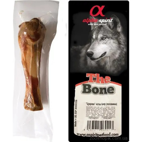 Ласощі Alpha Spirit Ham Bone Half м'ясна кістка Половинка, 16-17 см